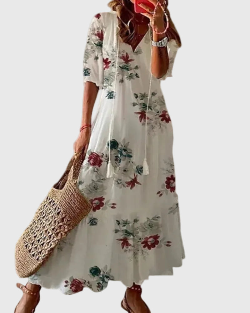 Greta | Abito Maxi Boho Vintage