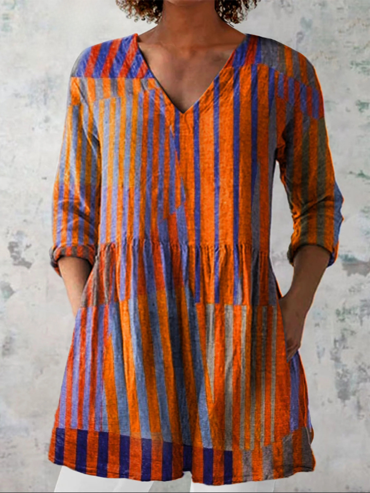 Paola | Blusa Lunga con Scollo a V