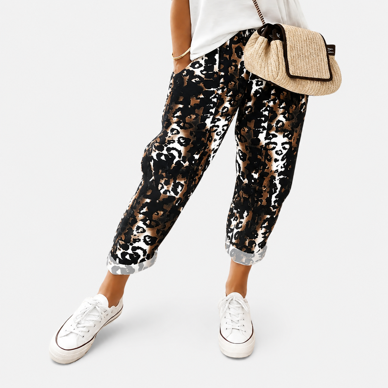 Raffaella | Pantaloni Comfort Stile Urbano Selvatico