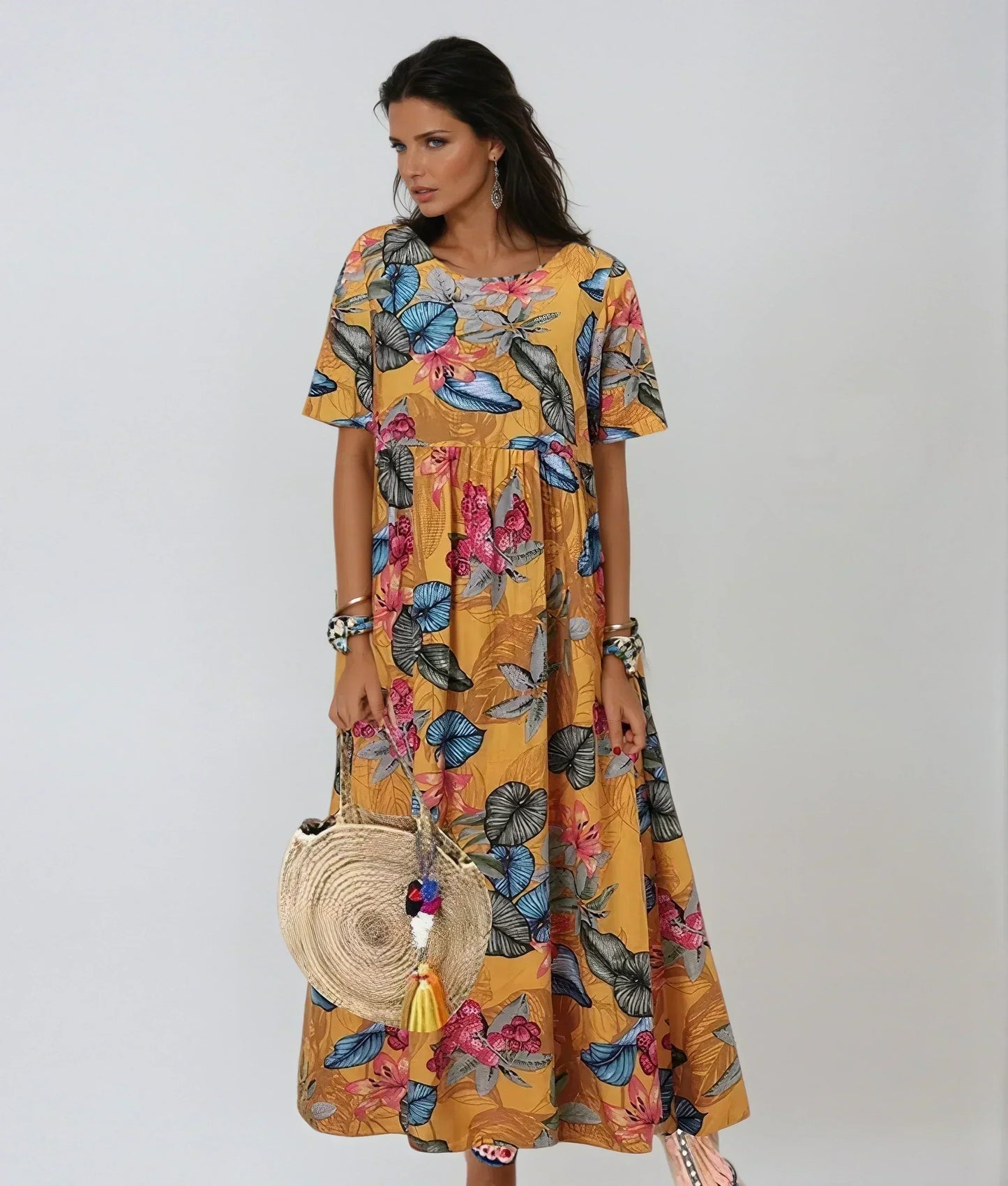 Ylenia | Abito Floreale Elegante