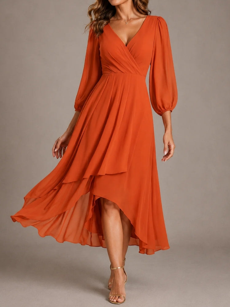Alessandra | Abito Lungo Elegante con Scollo a V