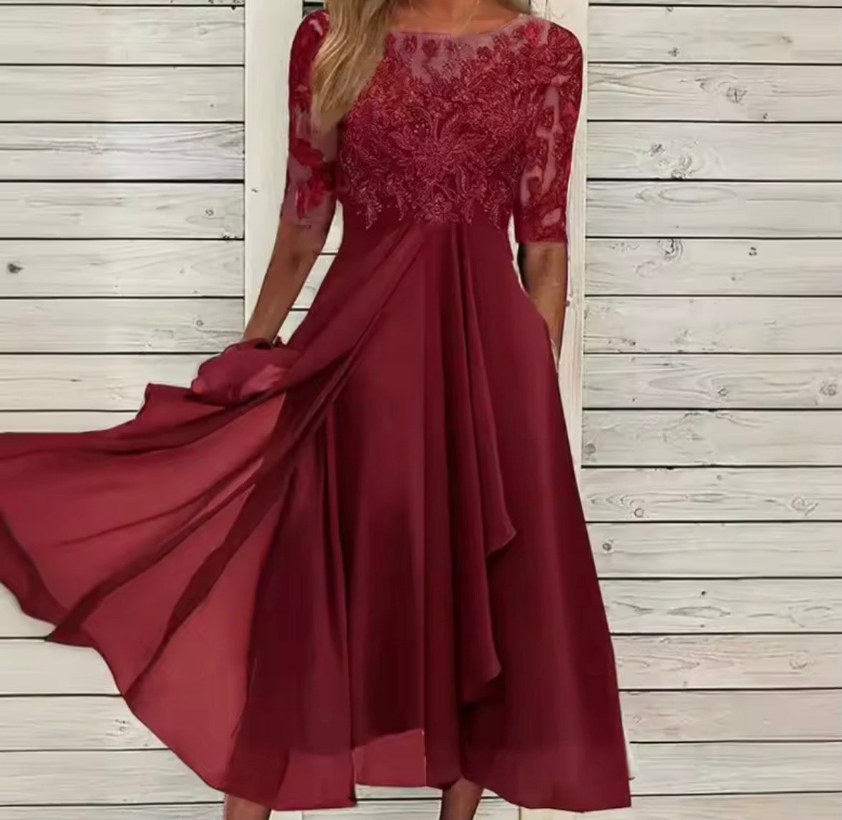 Ornella | Abito Elegante in Pizzo