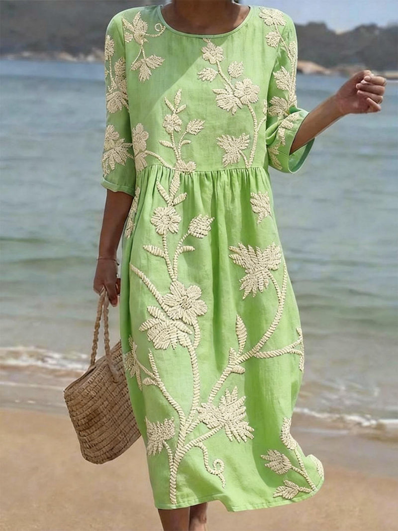 Azzurra | Abito Casual con Stampa Floreale