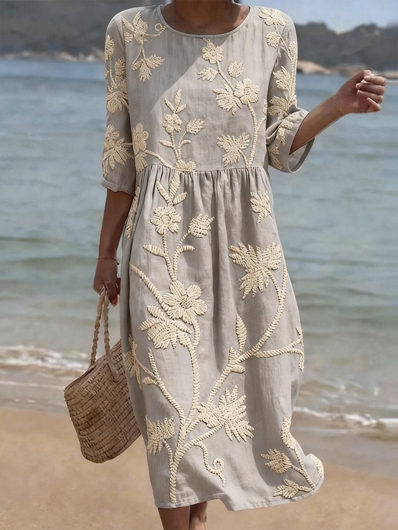 Irene | Abito Casual con Motivo Floreale