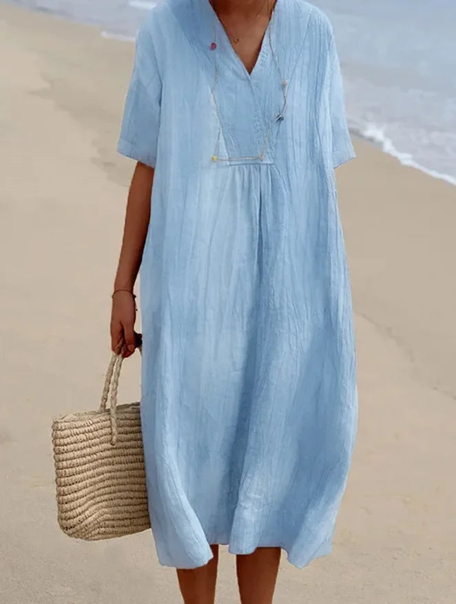 Caterina | Abito Maxi Morbido con Texture