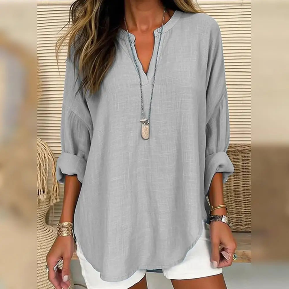 Renata | Blusa Effetto Lino