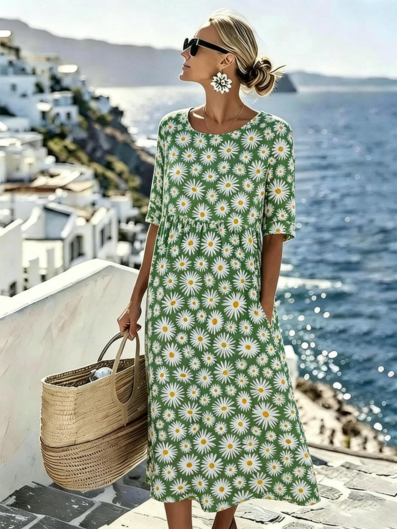 Mariangela | Abito Midi Estivo Raffinato
