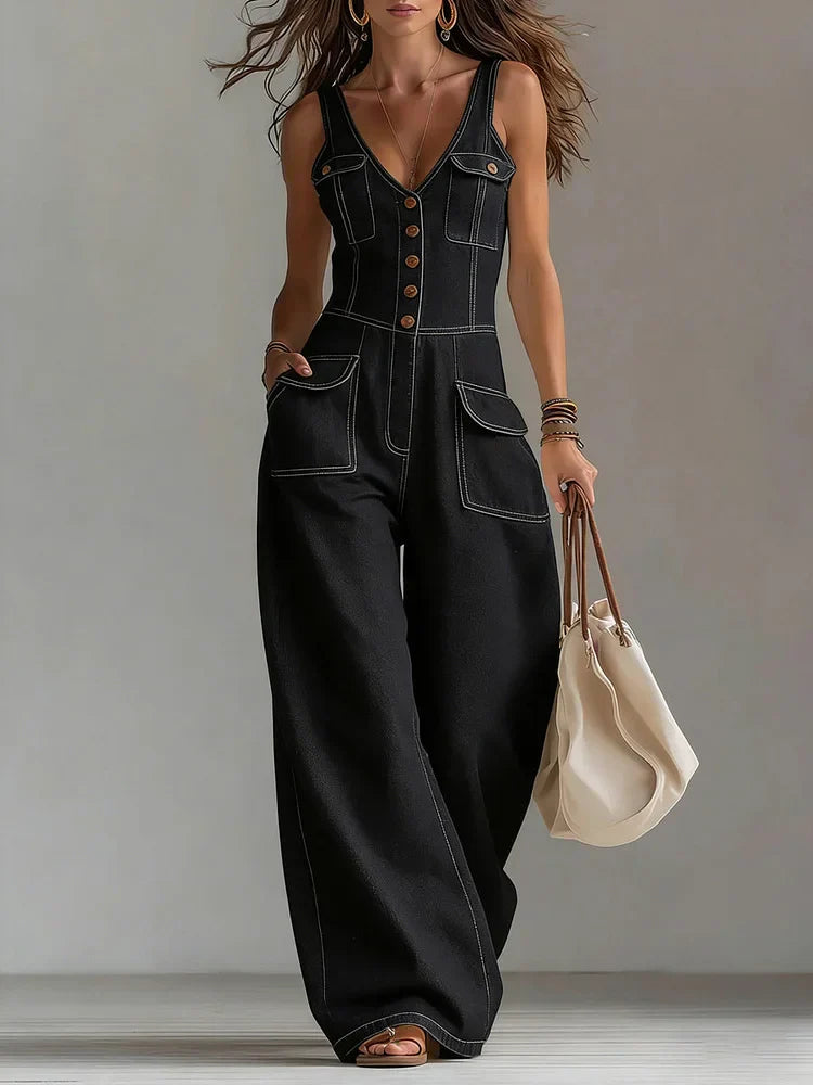 Gabriella | Tuta in Denim Ampia e Casual