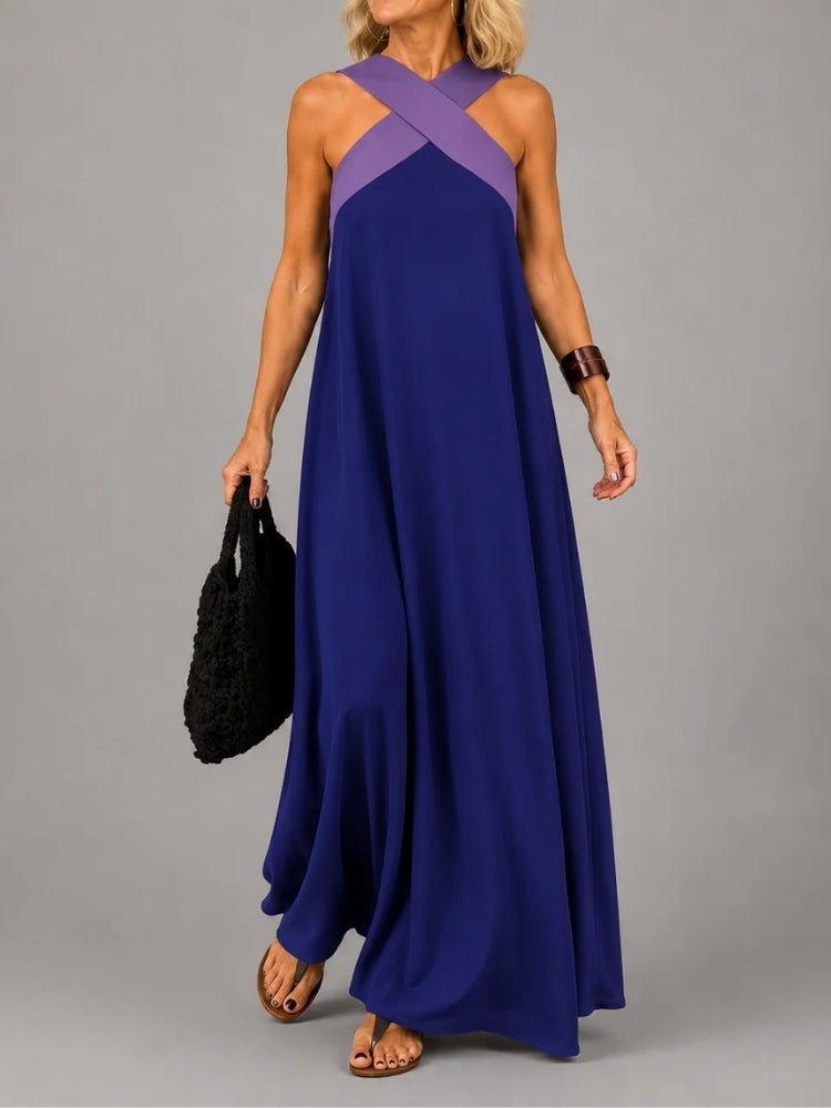 Rosalia | Abito Maxi Elegante con Croce