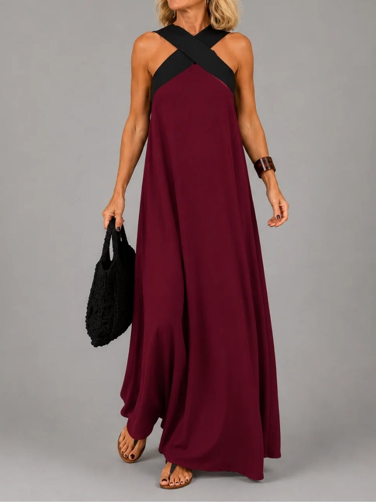 Rosalia | Abito Maxi Elegante con Croce