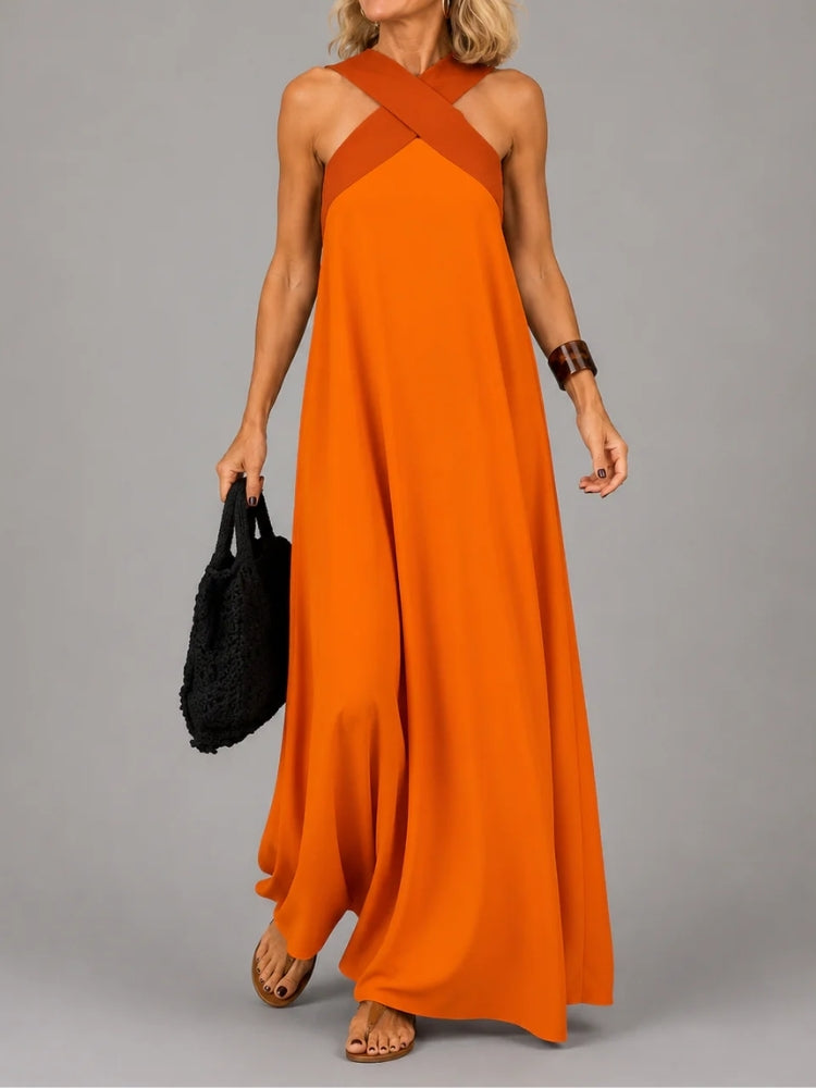 Rosalia | Abito Maxi Elegante con Croce