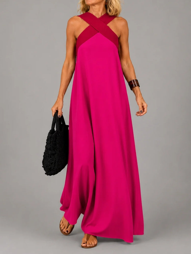 Rosalia | Abito Maxi Elegante con Croce