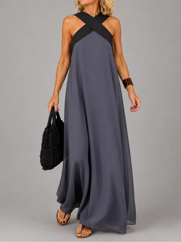 Rosalia | Abito Maxi Elegante con Croce