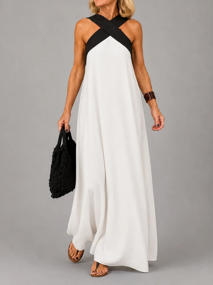 Rosalia | Abito Maxi Elegante con Croce