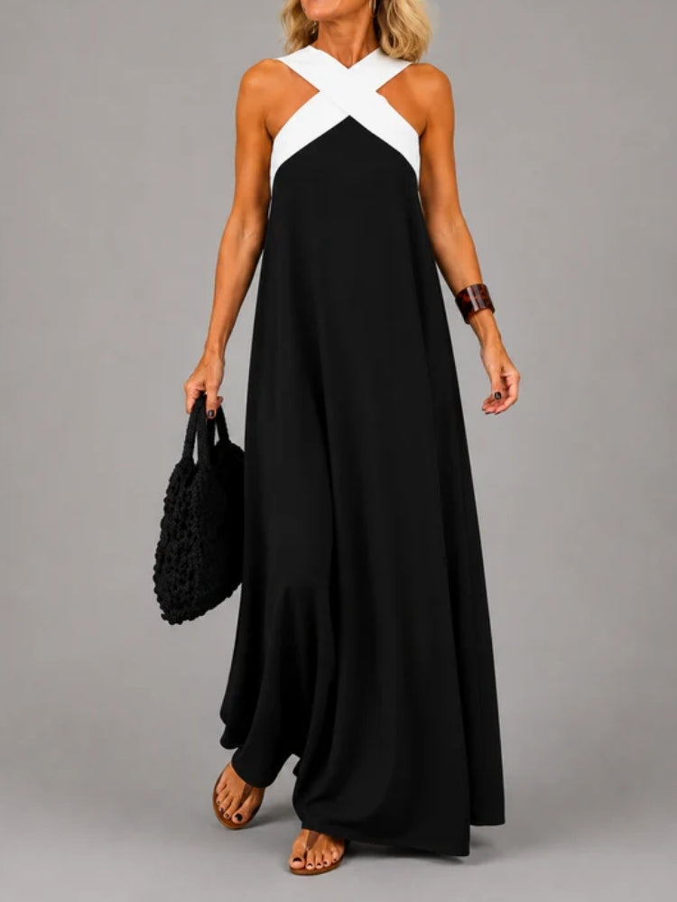Rosalia | Abito Maxi Elegante con Croce