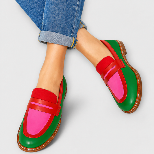 Nyla™ | Mocassins Casual à Contraste