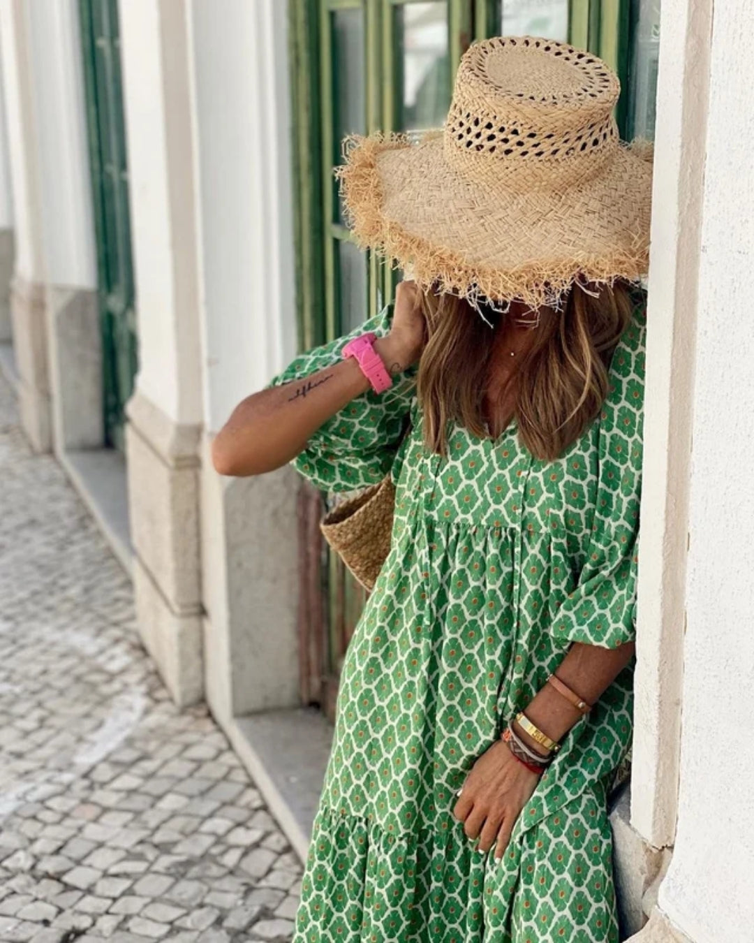 Azzurra | Vestito Lungo Boho