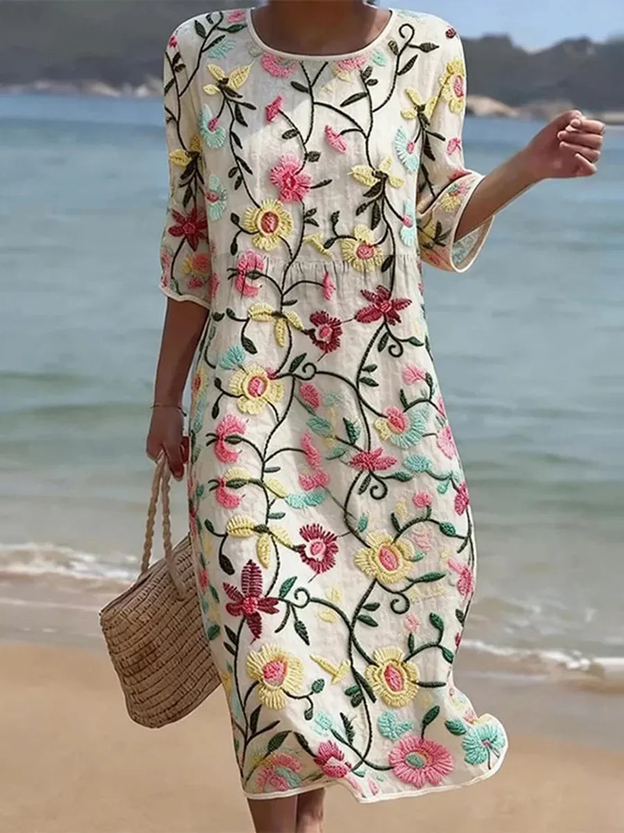 Ilaria | Abito Casual con Stampa a Fiori