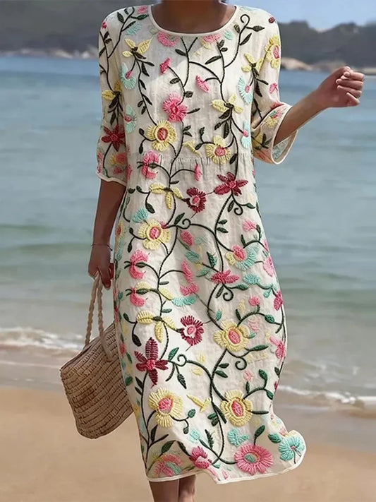Ilaria | Abito Casual con Stampa a Fiori