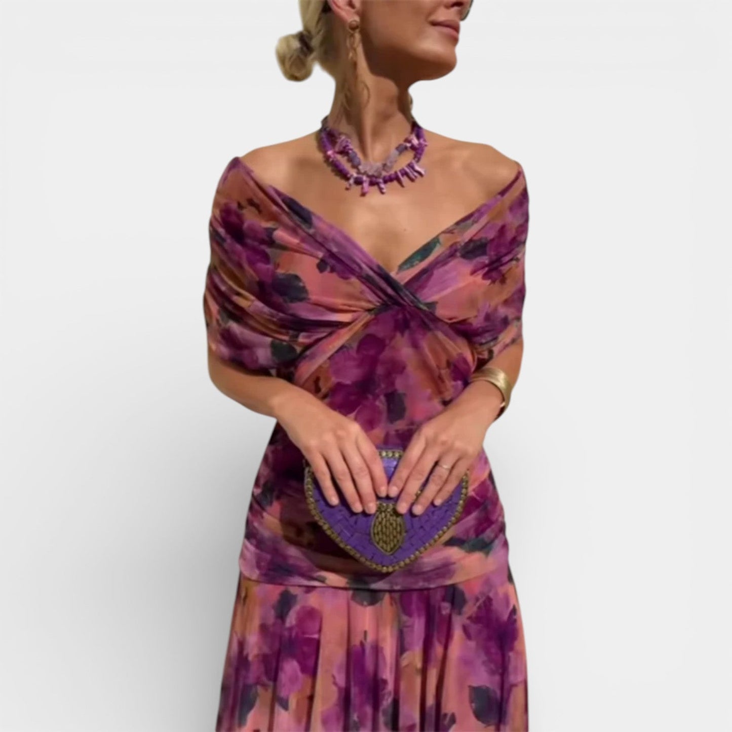 Luciana | Abito Maxi con Scollo a V