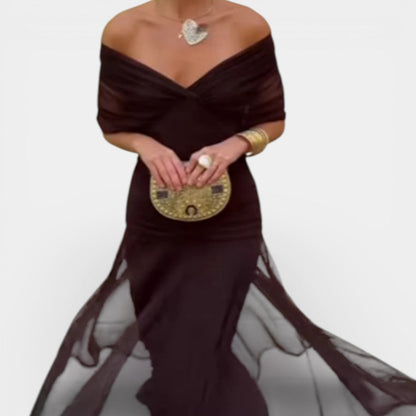Luciana | Abito Maxi con Scollo a V