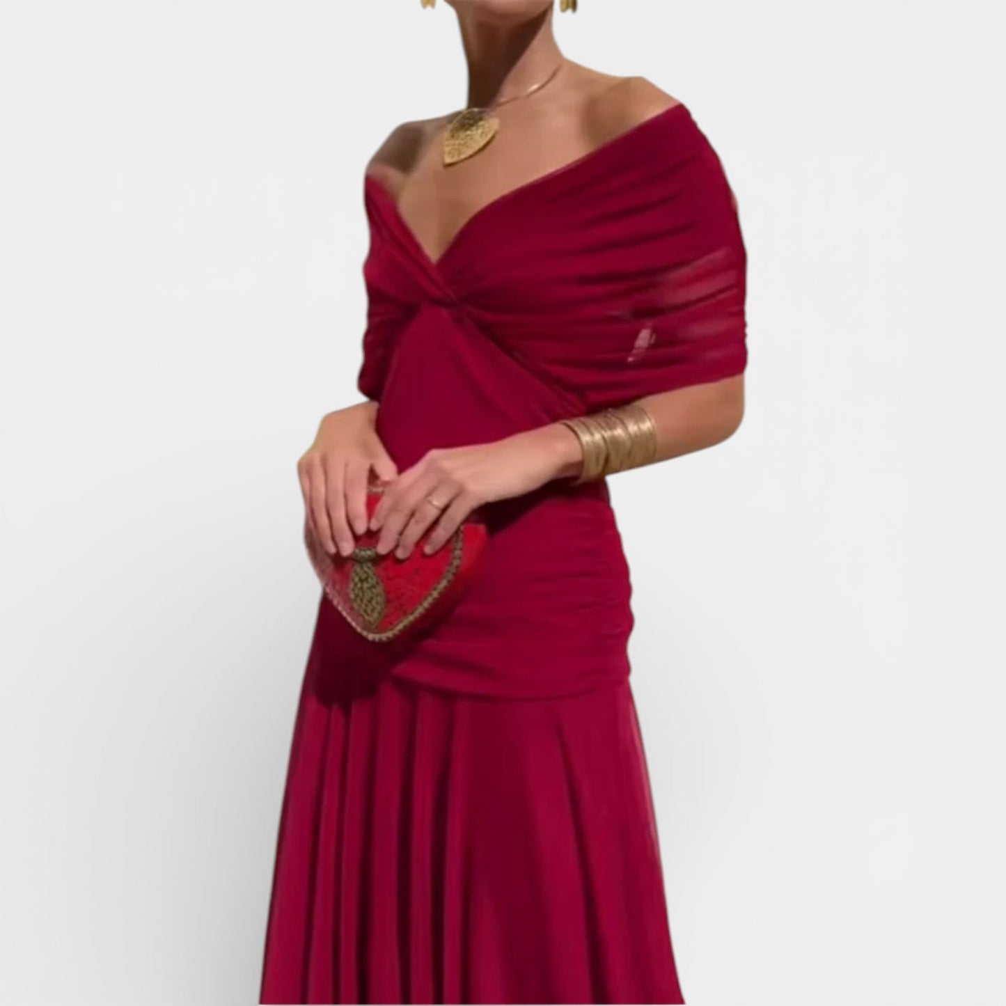 Luciana | Abito Maxi con Scollo a V