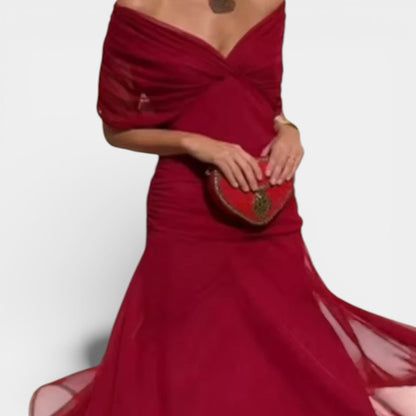 Luciana | Abito Maxi con Scollo a V