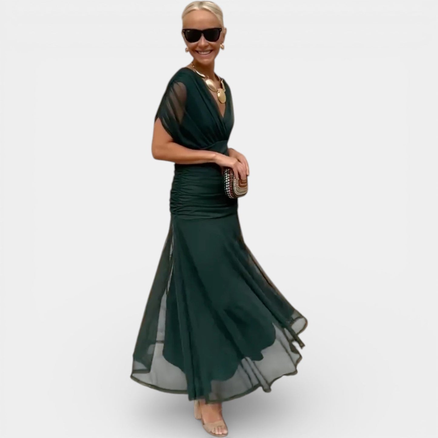 Luciana | Abito Maxi con Scollo a V