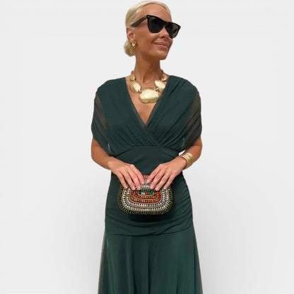 Luciana | Abito Maxi con Scollo a V