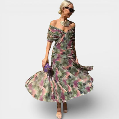 Luciana | Abito Maxi con Scollo a V