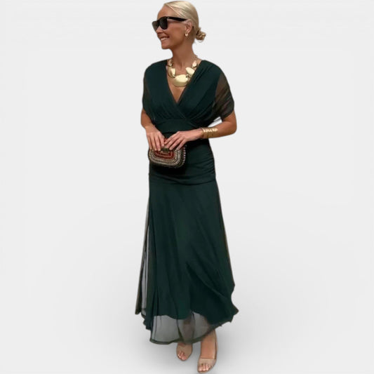 Luciana | Abito Maxi con Scollo a V