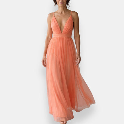 Carmela | Abito Lungo in Tulle