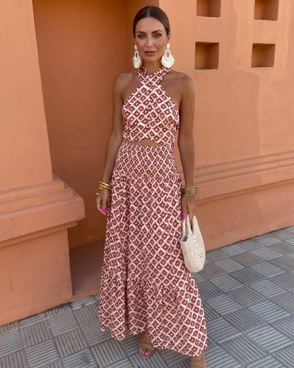 Tatiana | Elegante Completo con Spalle Scoperte