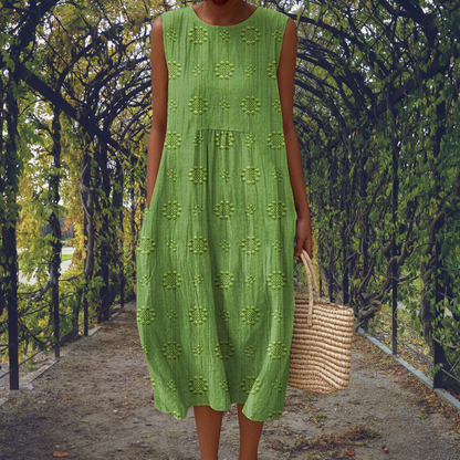 Gabriella | Abito Maxi Senza Maniche con Tasche