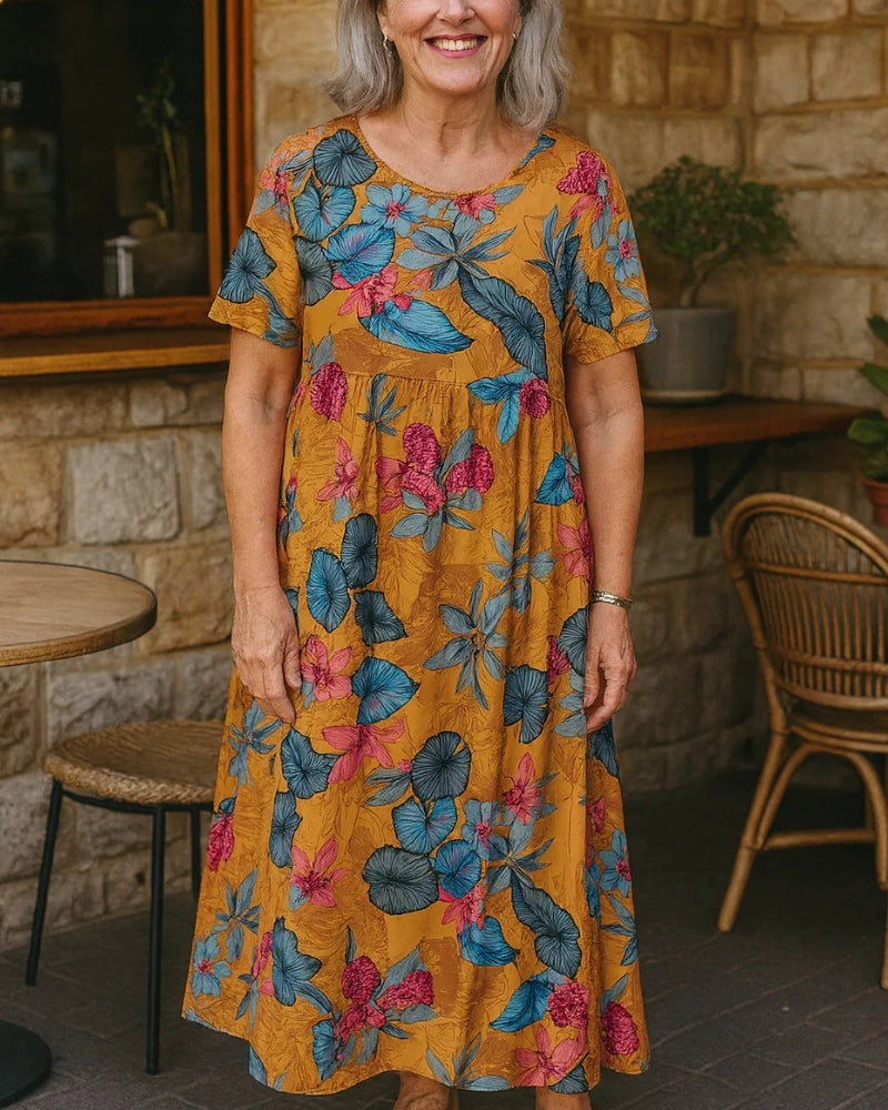 Rita | Abito Maxi Floreale Fluido