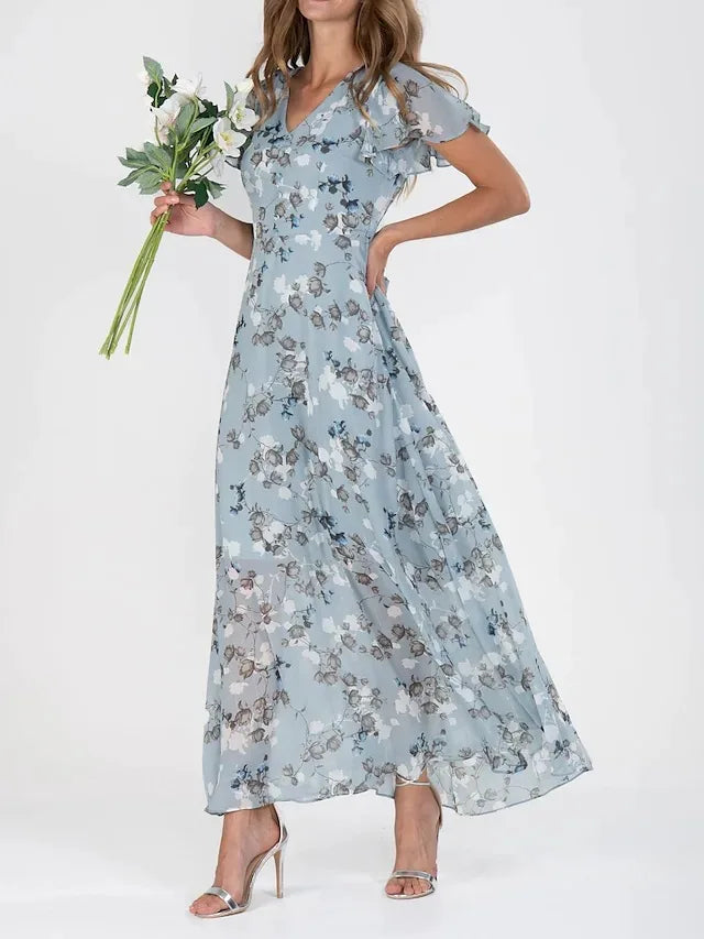 Cristina | Abito Maxi Floreale e Leggero