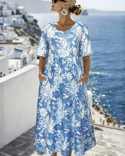 Irene | Abito Midi Boho d'Ispirazione Costiera