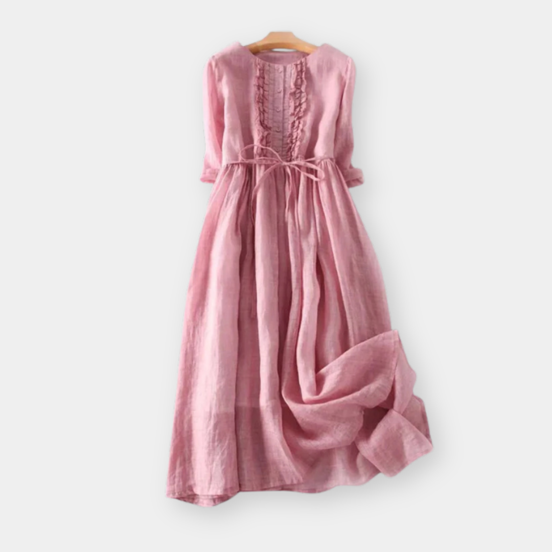 Bruna | Abito Midi Elegante da Sole