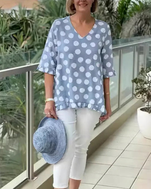 Antonella | Blusa Elegante con Scollo a V