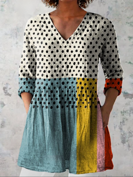 Stefania | Blusa Lunga con Scollo a V