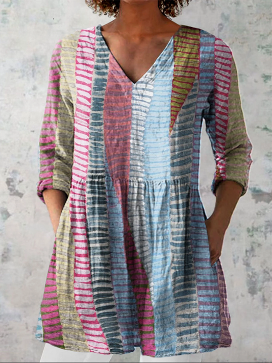 Simona | Blusa Lunga con Scollo a V