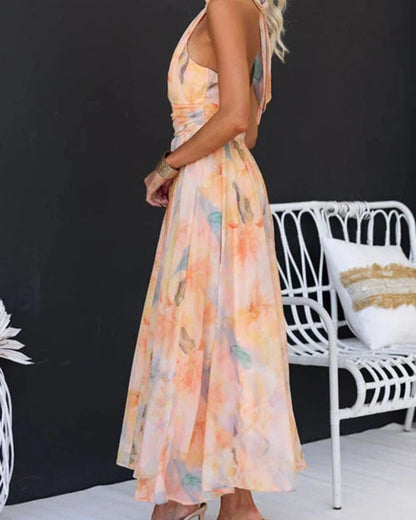 Rosaria | Abito Maxi Elegante Stampato