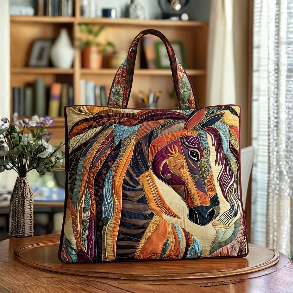 Vincenza | Borsa Artigianale Cavallo a Mosaico Multicolore
