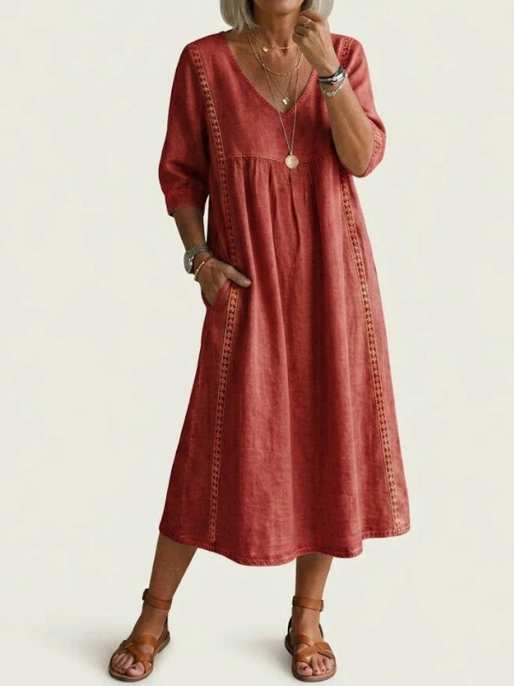 Ottavia | Abito Maxi Elegante a Linea A