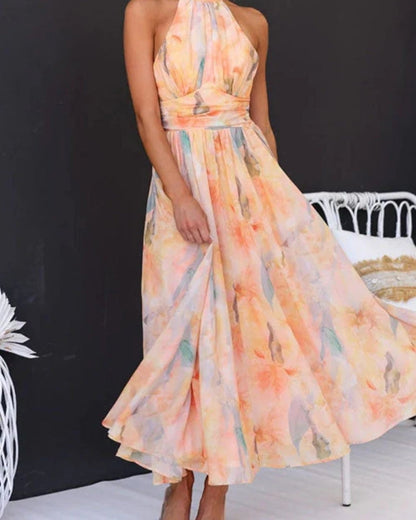 Rosaria | Abito Maxi Elegante Stampato