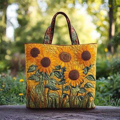 Domenica | Borsa Classica Trapuntata Girasoli