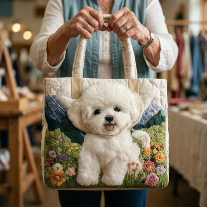 Maria | Borsa Artigianale Trapuntata Cane Incantato