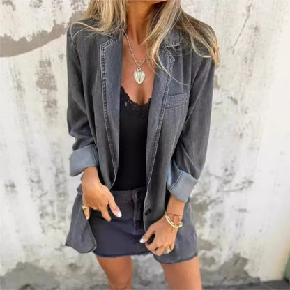 Antonina | Blazer in Denim dallo Stile Naturale