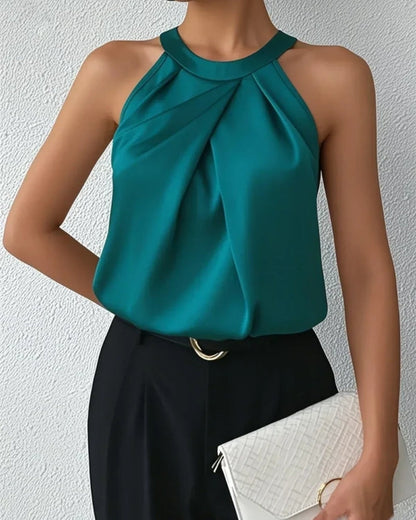 Angela | Blusa Estiva Elegante Senza Maniche