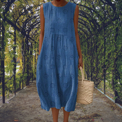 Gabriella | Abito Maxi Senza Maniche con Tasche